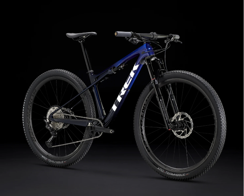 Trek Supercaliber 9.7 Cross Country Full Suspension Mountain Bike in 2023 Hex Blue Deep Dark Blue Fade-1